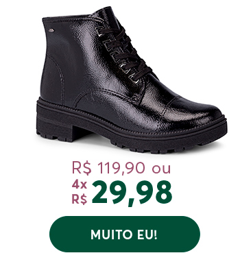 Coturno Verniz Preto