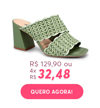 Tamanco Tramados Verde