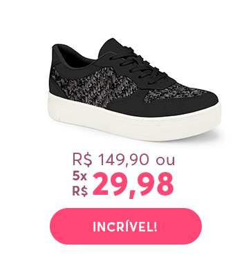 Tênis Tramados Preto