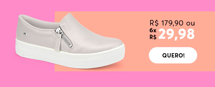 Tênis Dakota Slip On Cinza