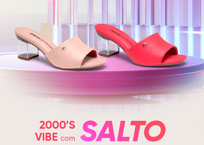 2000's vibe com salto transparente