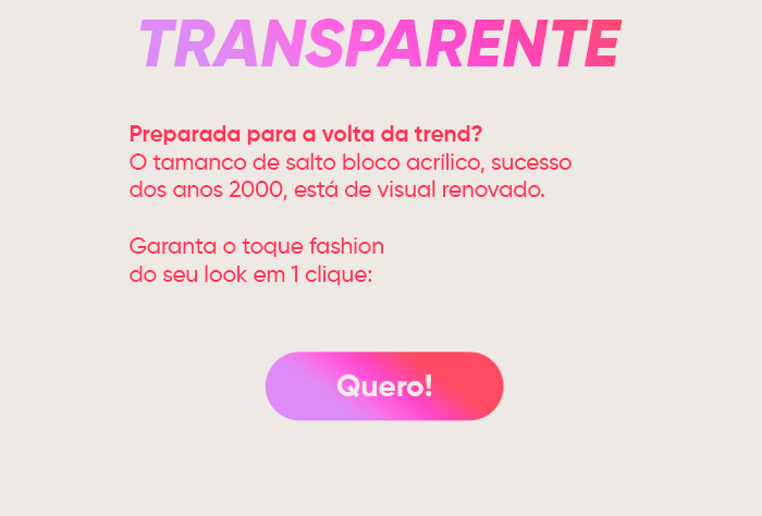 2000's vibe com salto transparente